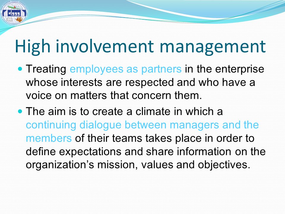 High involvement management
