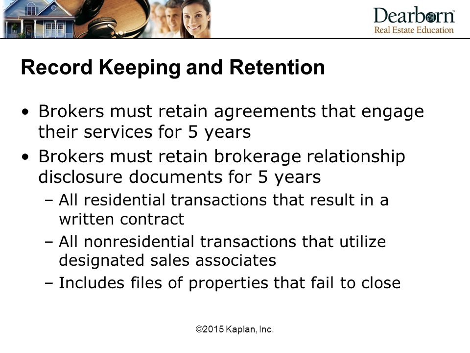 Record Keeping and Retention
