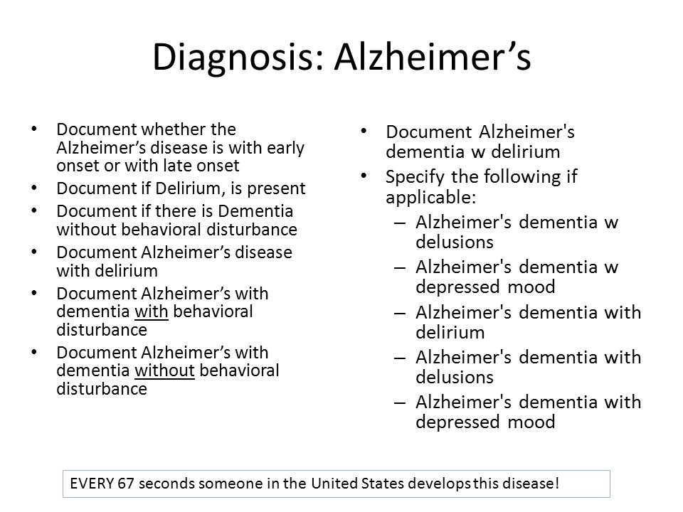 Diagnosis: Alzheimer’s