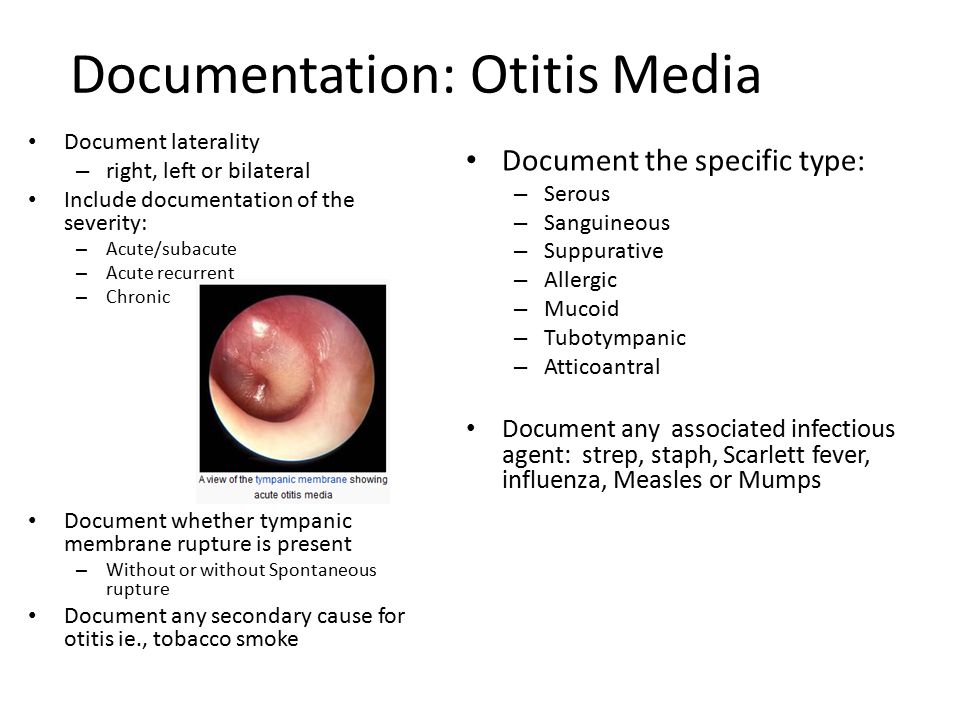 Documentation: Otitis Media