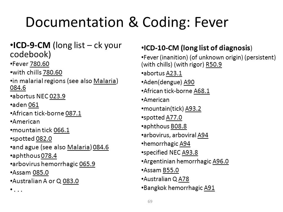 Documentation & Coding: Fever