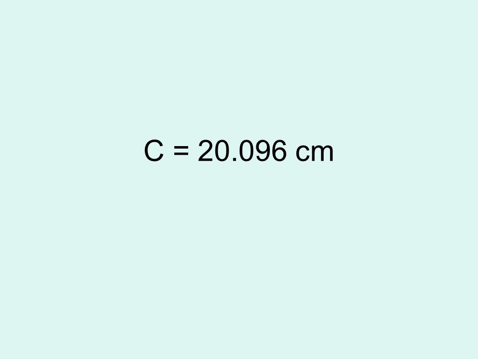 C = cm