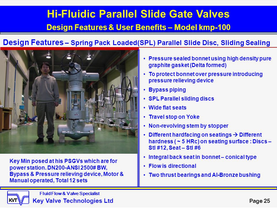 Spl Parallel Slide Gate Valvepsgv Design Features Ppt