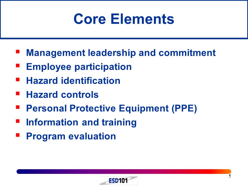 Core Elements Management leadership and commitment