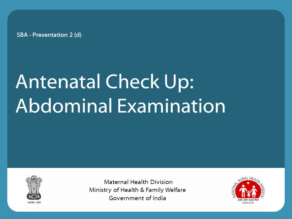 Antenatal Check Up: Abdominal Examination