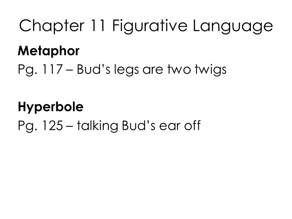 Chapter 11 Figurative Language