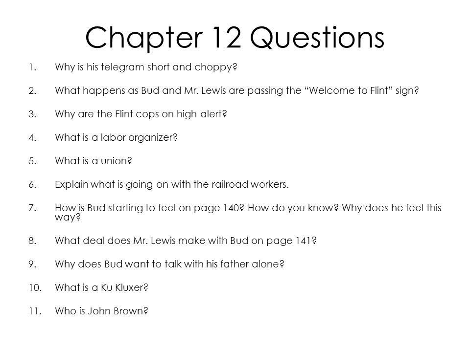 Chapter 12 Questions Why is his telegram short and choppy