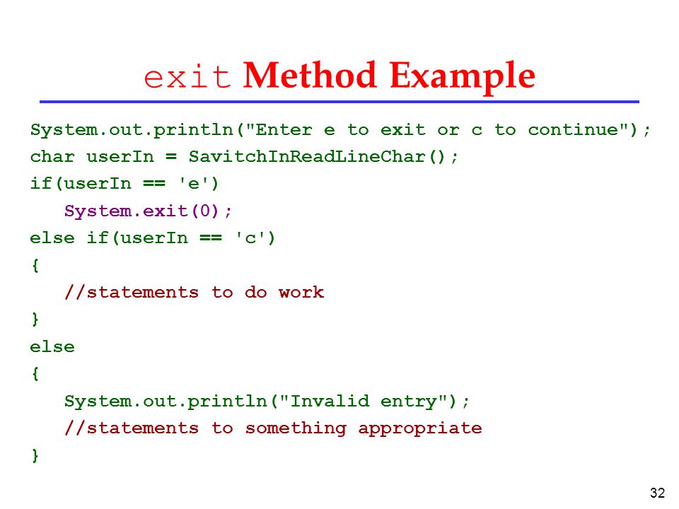 Branching Loops Exit N Method Boolean Data Type And Expressions Ppt Video Online Download