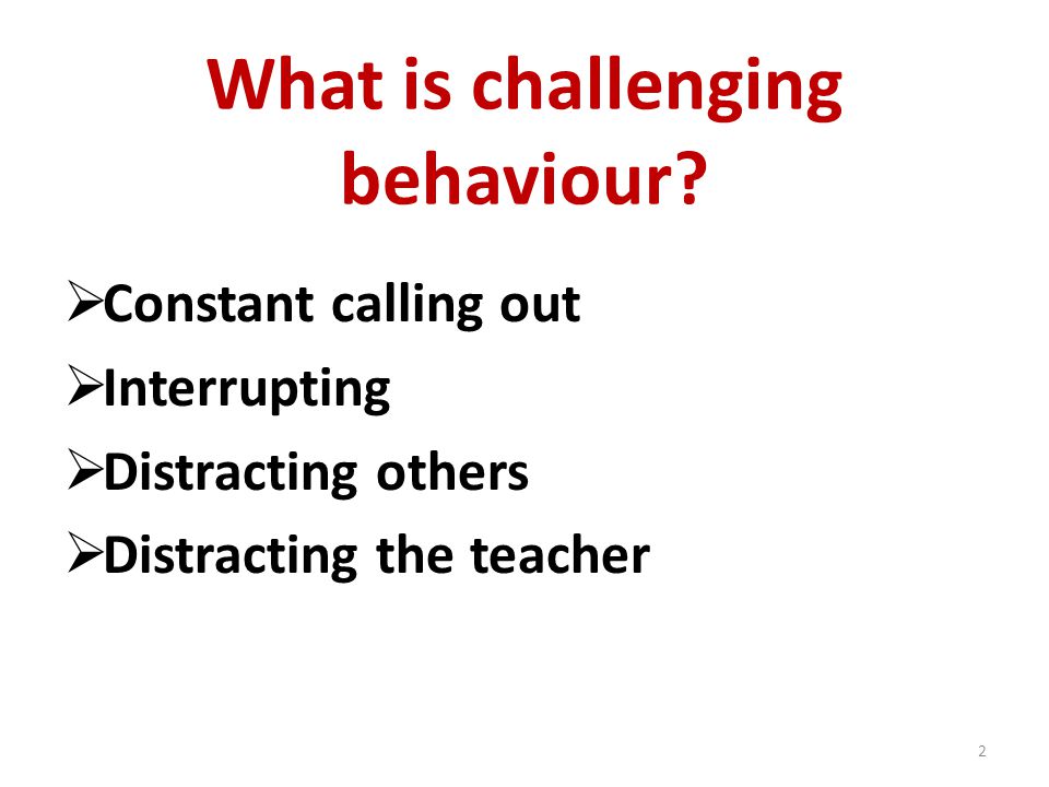 What is challenging behaviour