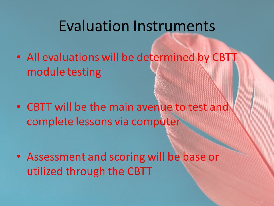 Evaluation Instruments