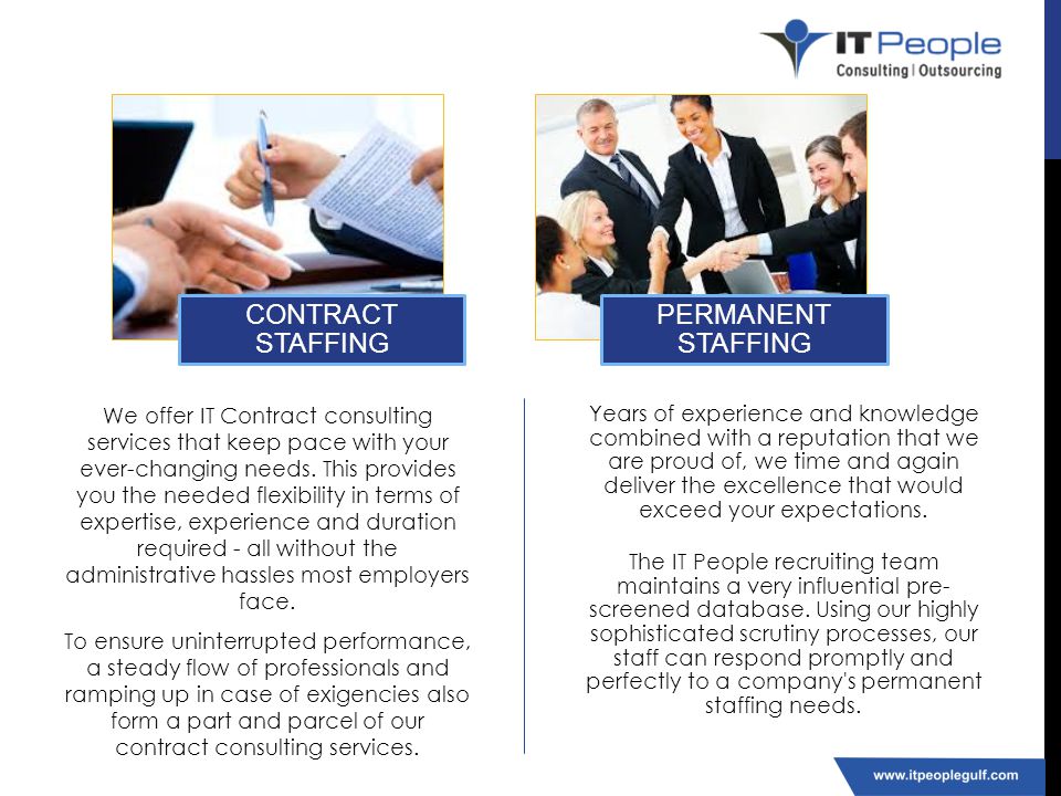 CONTRACT STAFFING PERMANENT STAFFING
