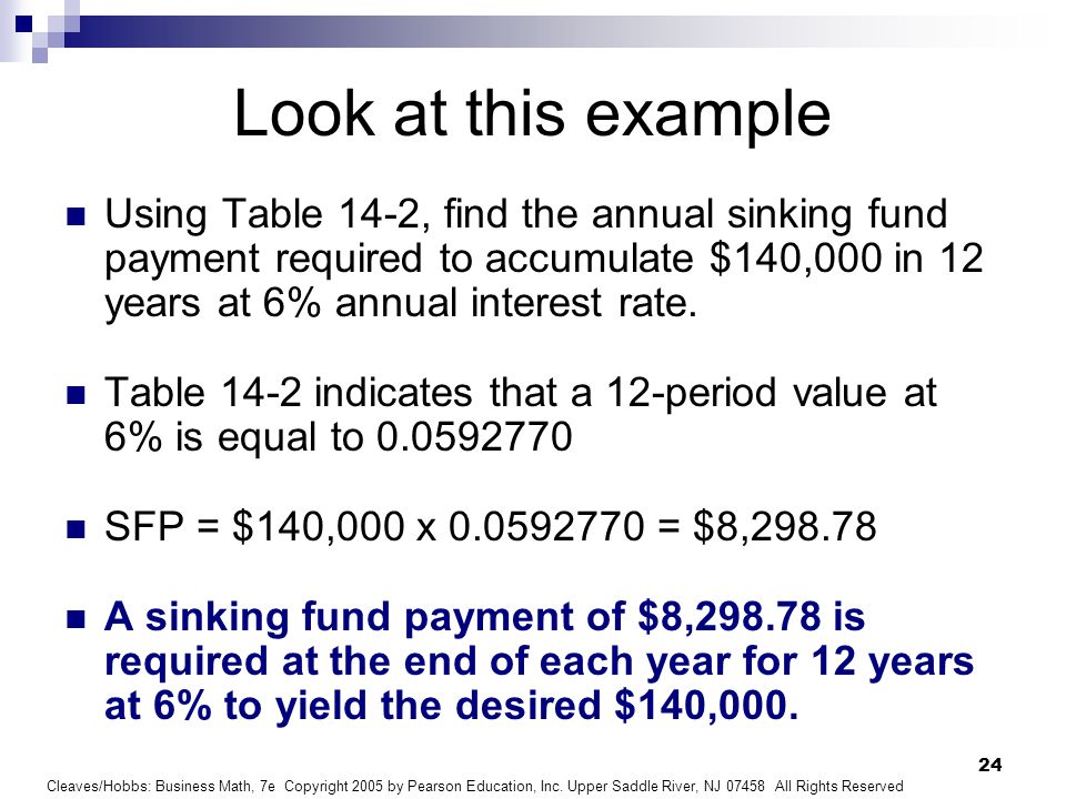 Chapter 14 Annuities And Sinking Funds Ppt Video Online