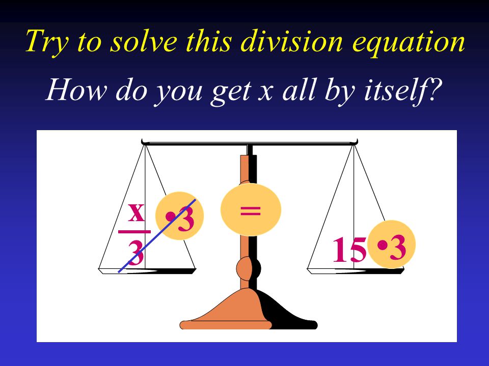 Try to solve this division equation