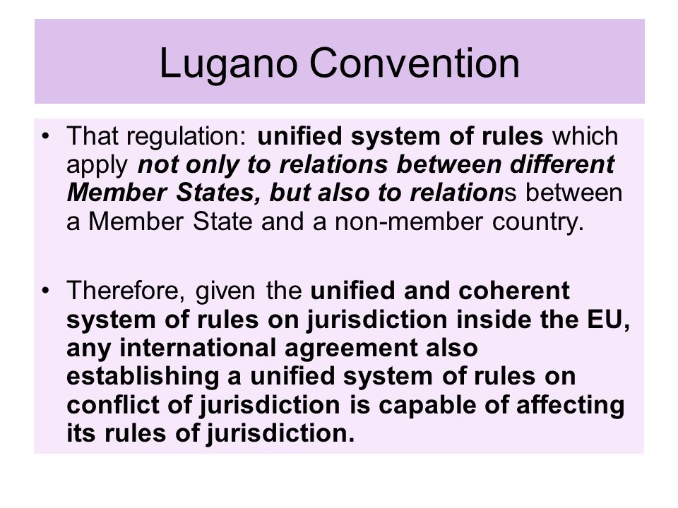 Lugano Convention