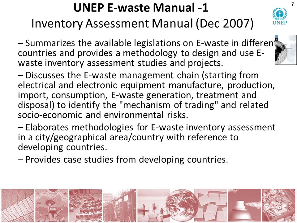 UNEP E-waste Manual -1 Inventory Assessment Manual (Dec 2007)