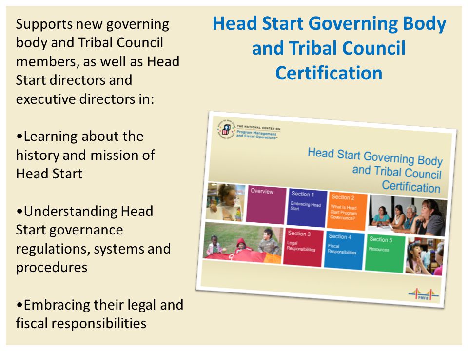 Head Start Governing Body and Tribal Council Certification