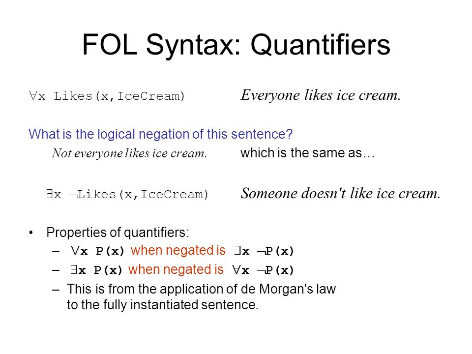 First Order Logic Chapter Ppt Video Online Download