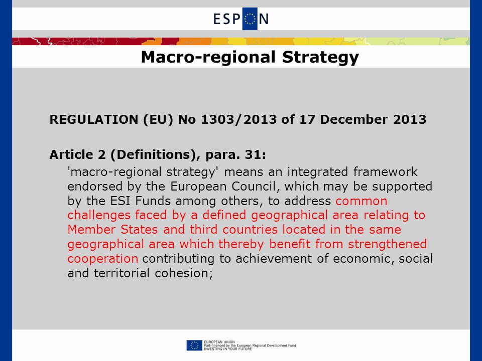 Macro-regional Strategy