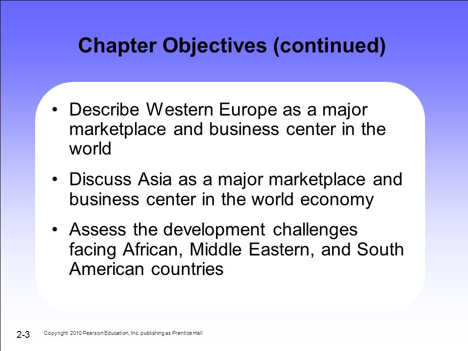 Chapter Objectives (continued)