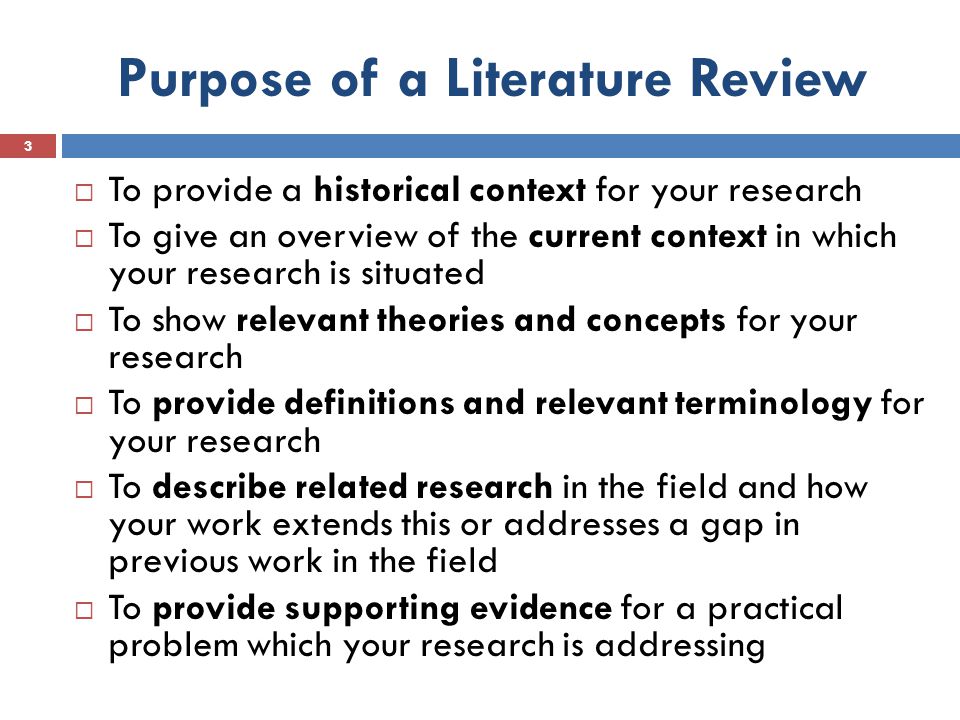 Final Year Project Seminar Research Literature Review And Data - purpose of a literature review