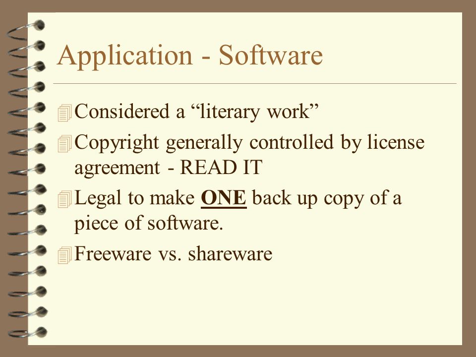 Application - Software