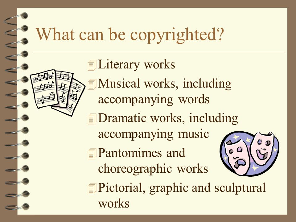 What can be copyrighted