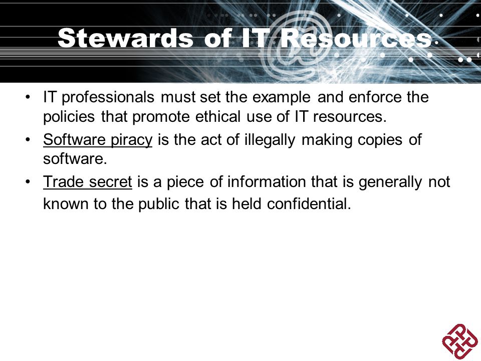 Stewards of IT Resources