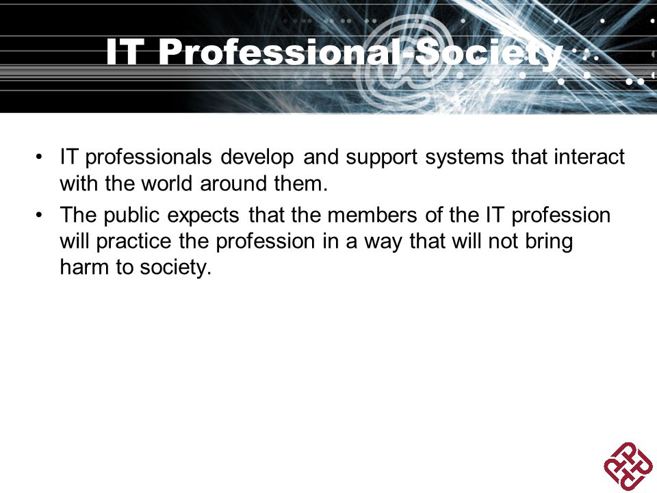 IT Professional-Society