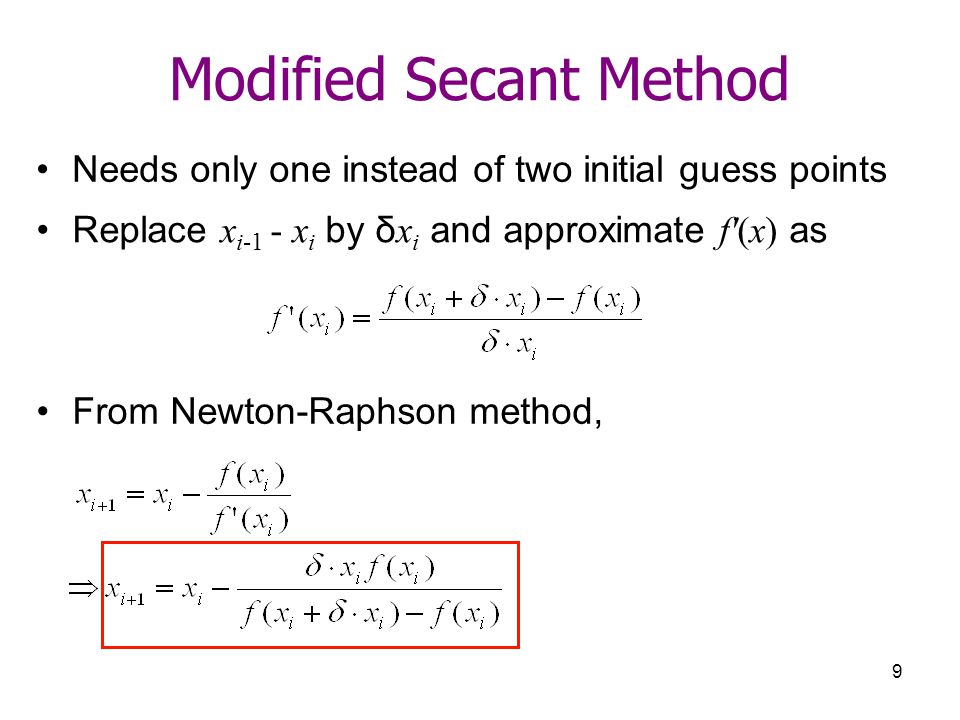 Roots of Equations Open Methods (Part 2). - ppt video online download