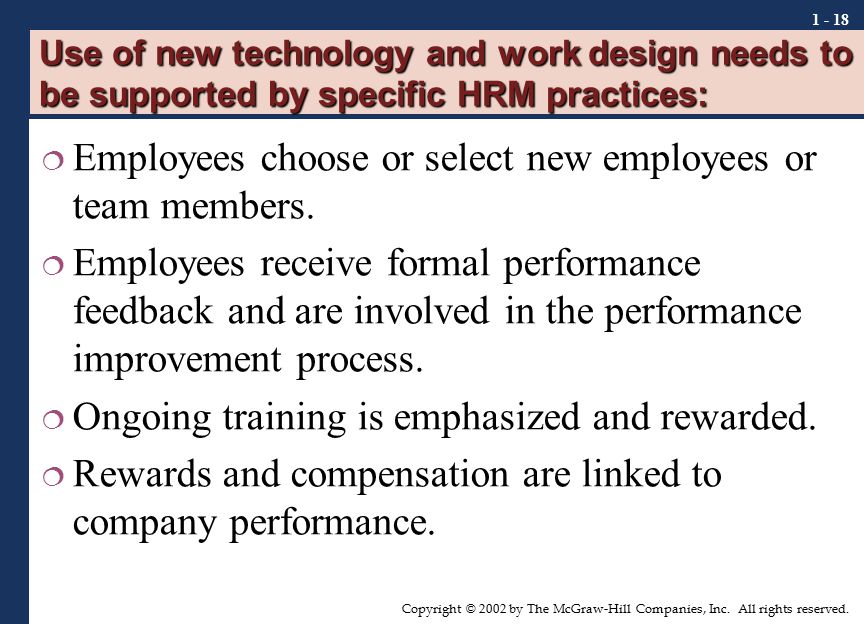 Employees choose or select new employees or team members.