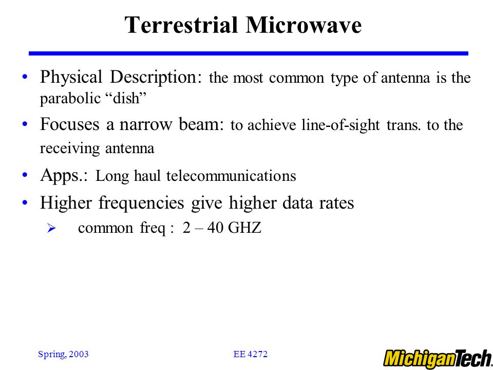 Terrestrial Microwave