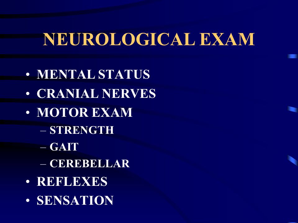 The Neurological Examination Ppt Download