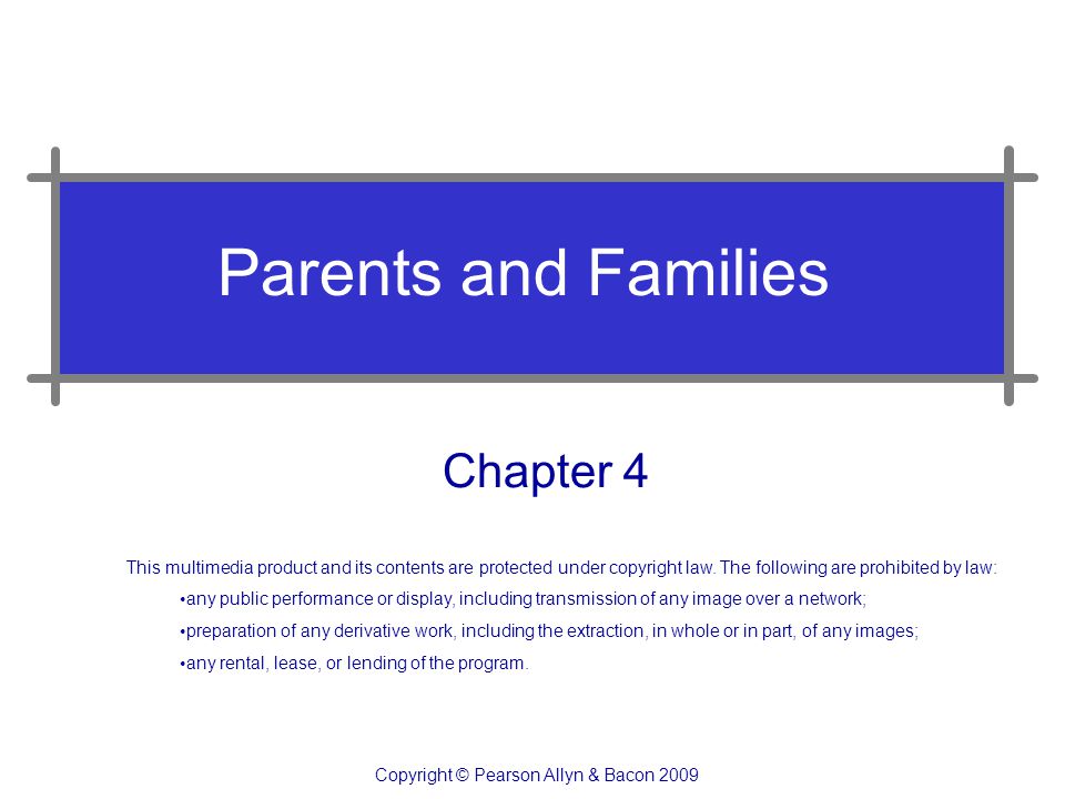 Parents and Families Chapter 4