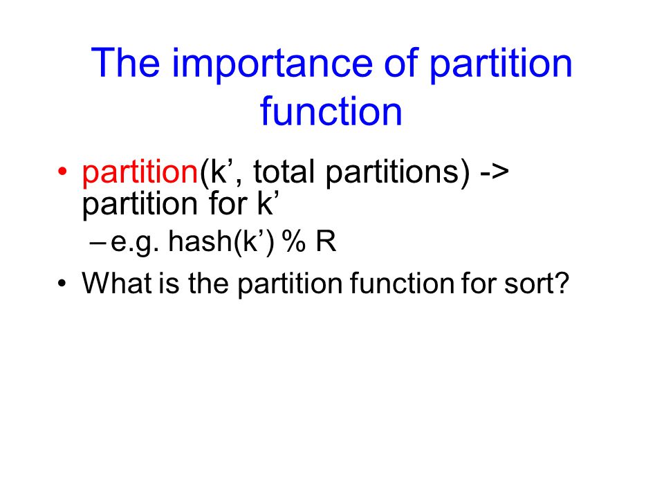 The importance of partition function
