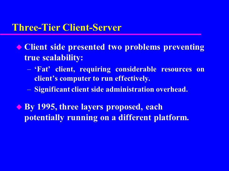 Three-Tier Client-Server