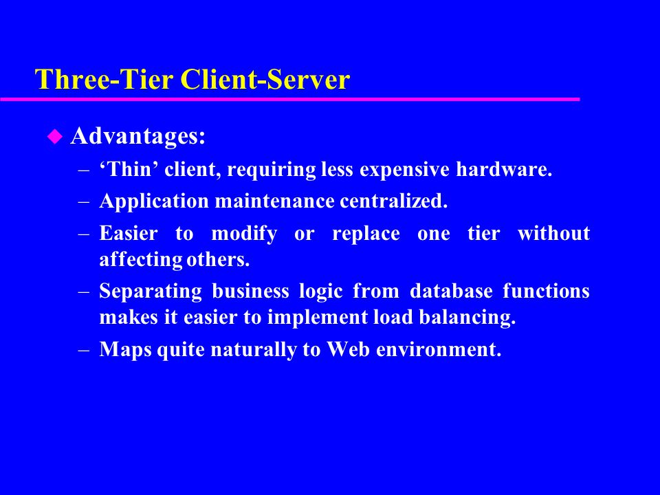 Three-Tier Client-Server