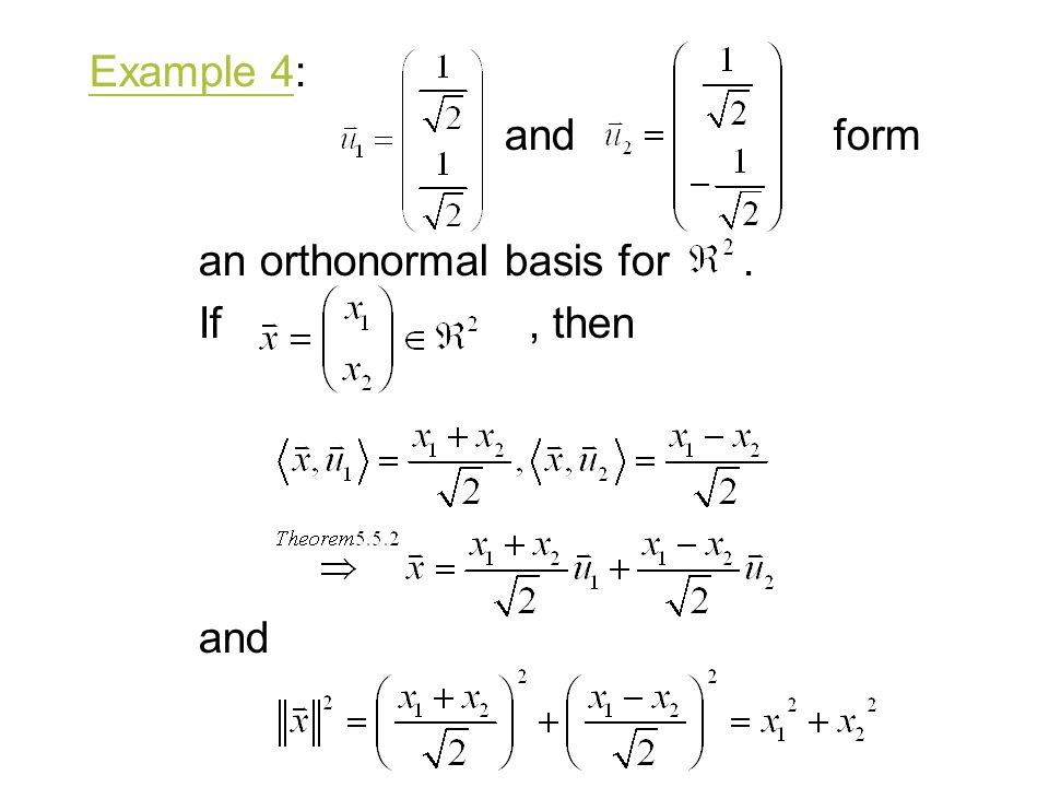 Chapter 5 Orthogonality - ppt video online download