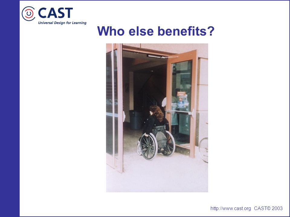 Who else benefits   CAST© 2003
