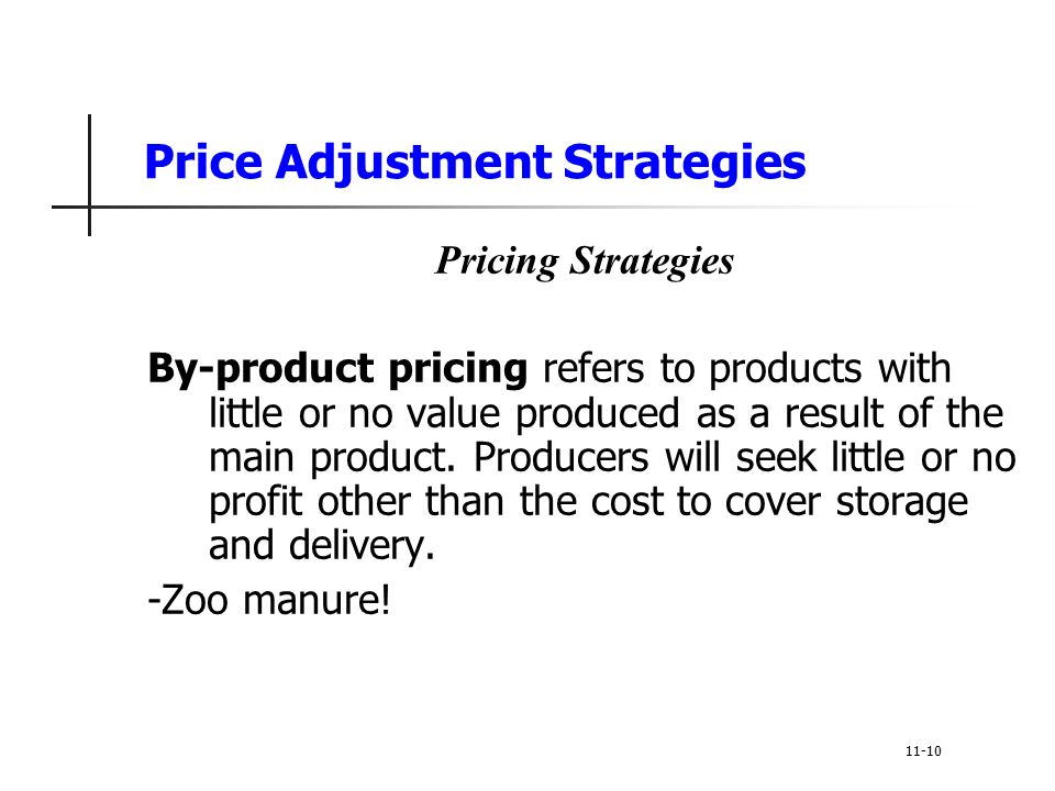 Price Adjustment Strategies