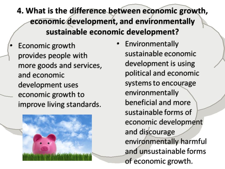 similarities between economic growth and economic development