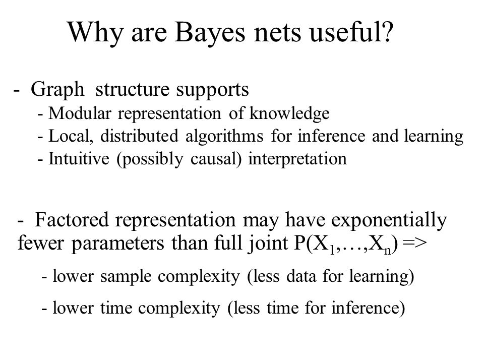 Why are Bayes nets useful