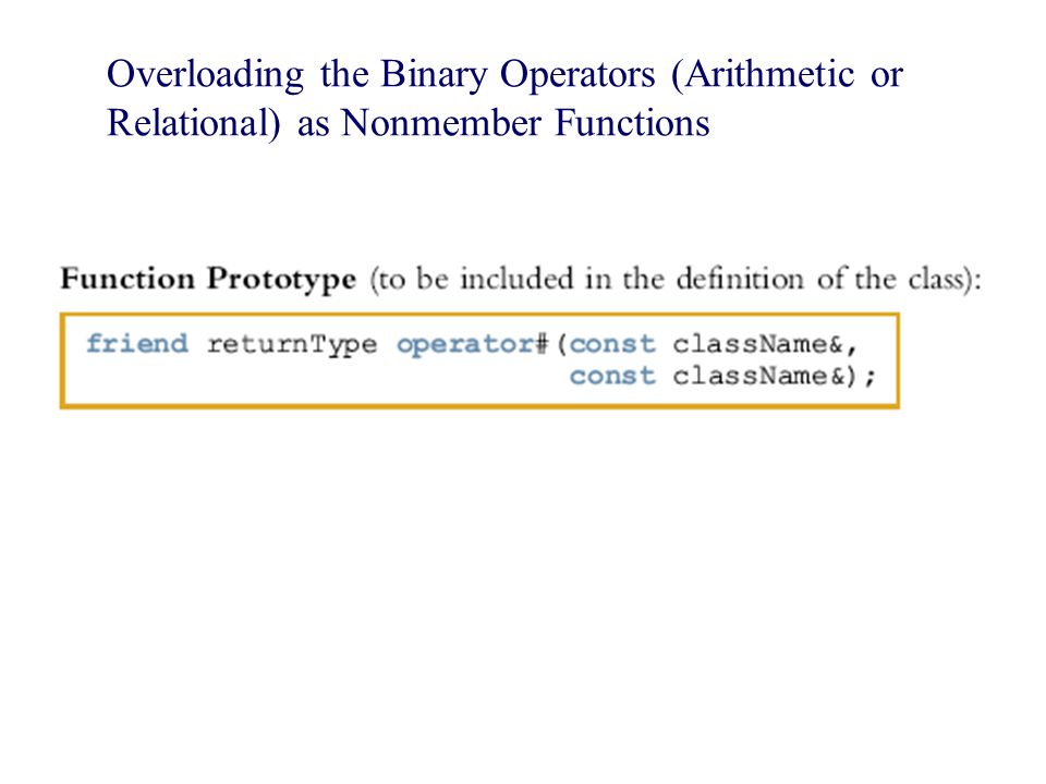 C++ Lecture 7 Function/operator overloading - ppt video online download