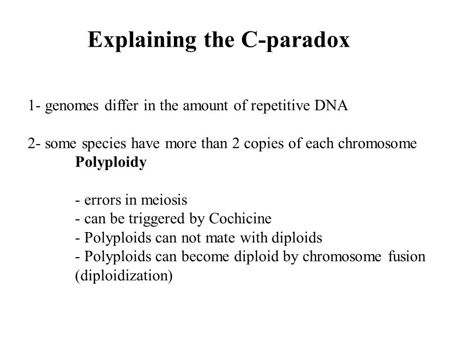 Explaining the C-paradox