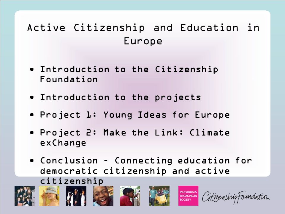 Active Citizenship and Education in Europe