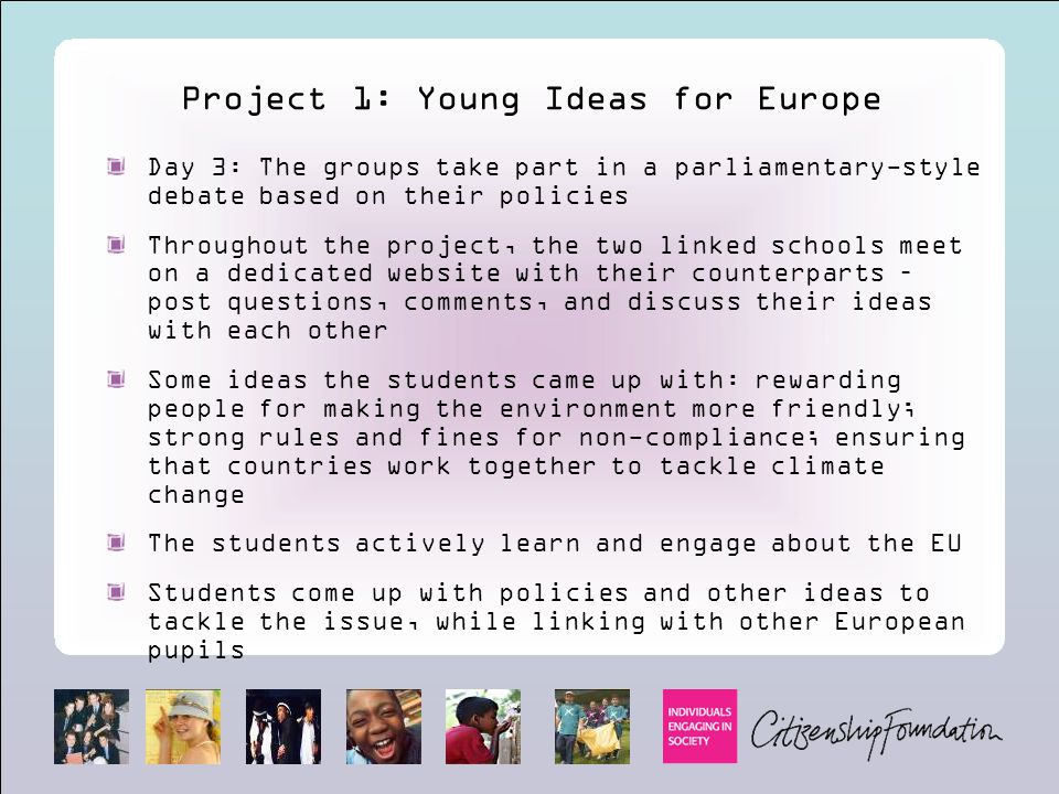 Project 1: Young Ideas for Europe