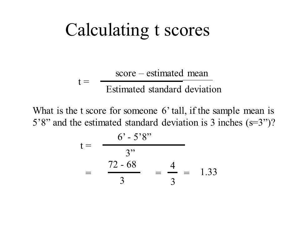 t scores and confidence intervals using the t distribution - ppt download