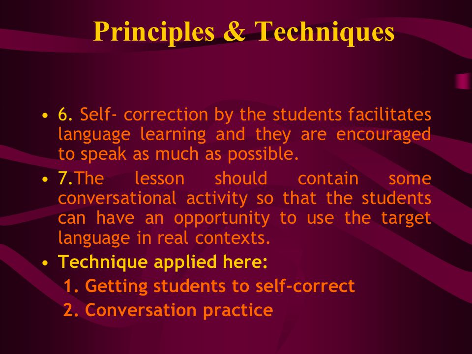 Principles & Techniques