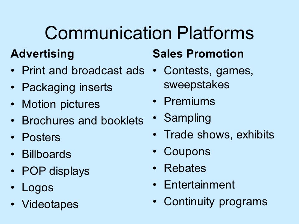 Communication Platforms