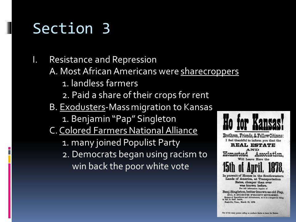 Section 3 Resistance and Repression