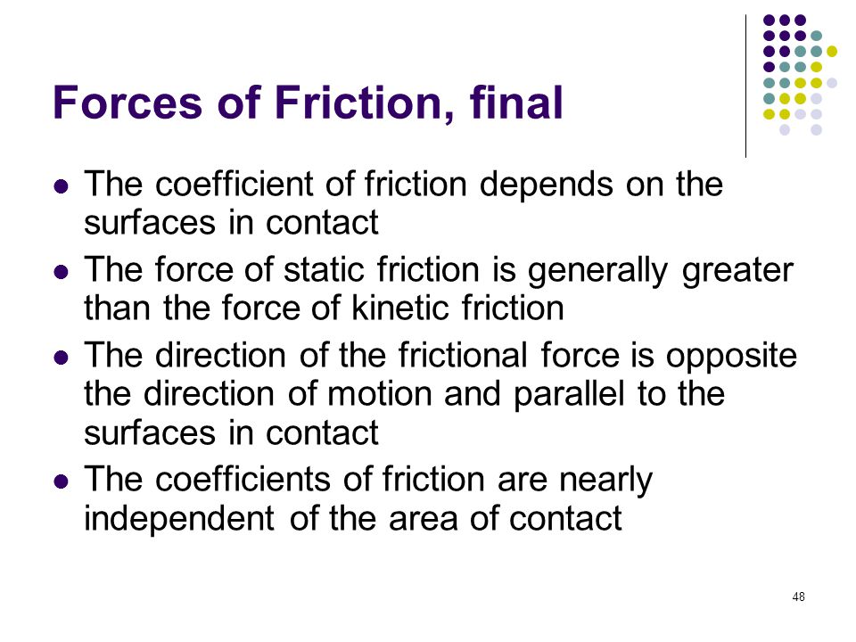 Forces of Friction, final